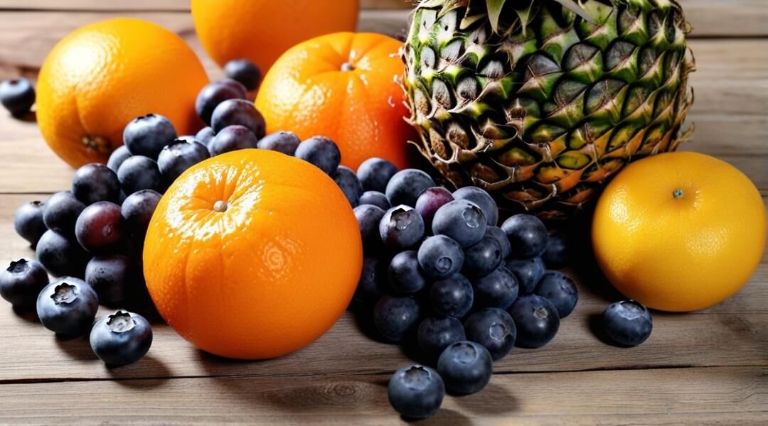 0-3178e3a0-89ca-4068-ae29-7ec69dba7661-1080x600 mesa de frutas. arándanos, piña, naranjas